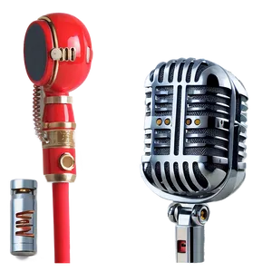 Silver Podcast Mic PNG Vhc PNG