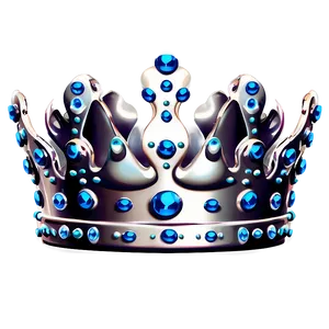 Silver Prince Crown Illustration Png 8 PNG image