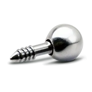 Silver Push Pin PNG 05252024