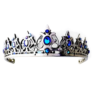 Silver Queen Crown PNG Jga