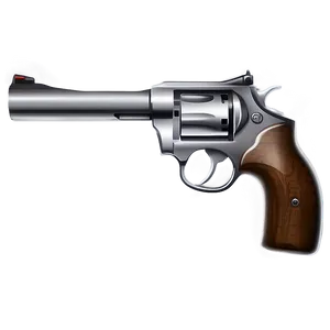 Silver Revolver Icon PNG 80