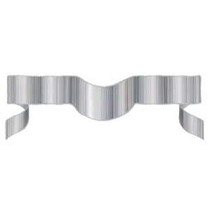 Silver Ribbon Streamer Png 06242024 PNG image