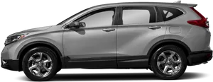 Silver S U V Side View PNG image