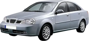 Silver Sedan Car Profile View PNG