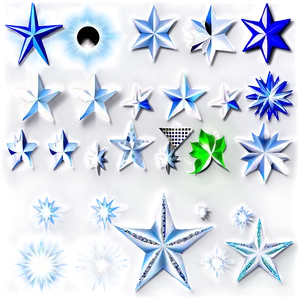 Silver Sparkle Stars PNG Jxq PNG