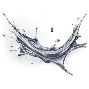 Silver Splash Effect PNG 06282024