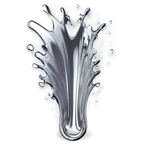 Silver Splash PNG 67