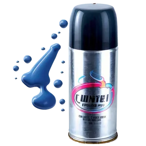 Silver Spray Paint PNG Khw7