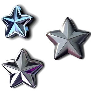 "silver Star PNG: Sleek And Shiny" D