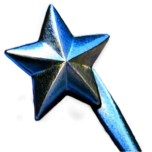 Silver Star Wand Png 88 PNG image