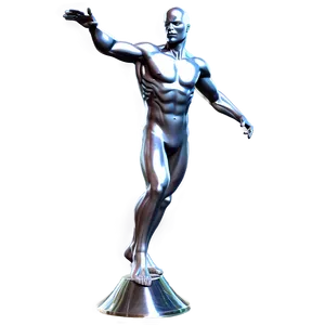 Silver Surfer Action Pose Png Ayw PNG image