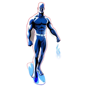 Silver Surfer Animated Series Style Png Nga PNG image