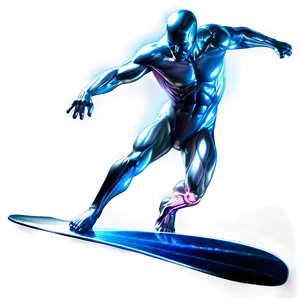 Silver Surfer Celestial Background Png 06202024 PNG image