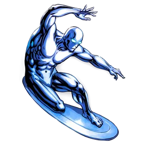 Silver Surfer Cosmic Energy Png 26 PNG image