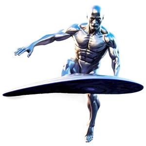 Silver Surfer Cosmic Trail PNG 06202024