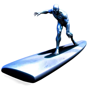 Silver Surfer Cosmic Trail PNG 48