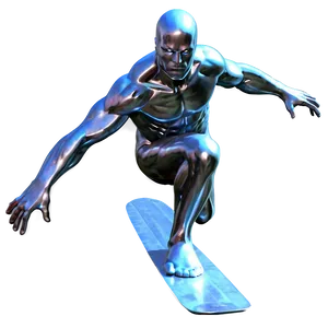 Silver Surfer In Flight PNG Ewb33