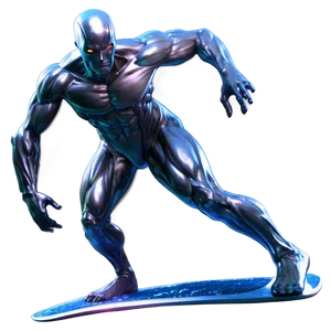 Silver Surfer Legendary Hero PNG 06202024