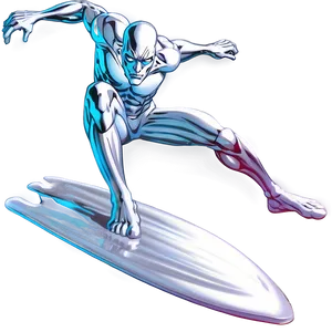 Silver Surfer Marvel Art Png Uju50 PNG image