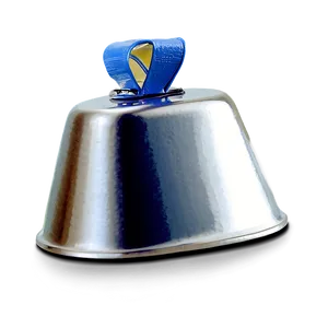 Silver-toned Cowbell Png 06132024 PNG image