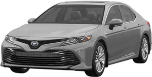 Silver Toyota Camry New Model PNG image