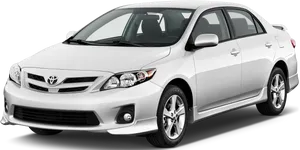 Silver Toyota Corolla Sedan PNG image