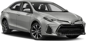 Silver Toyota Corolla Sedan Profile View PNG image