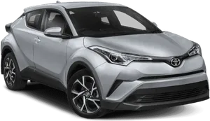 Silver Toyota Crossover S U V PNG image