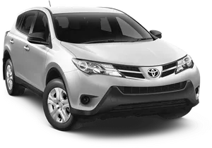 Silver Toyota S U V Isolated PNG image