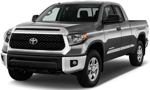 Silver Toyota Tundra Pickup Truck PNG image