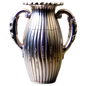 Silver Vase PNG 05252024