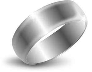 Silver Wedding Ring Clipart PNG