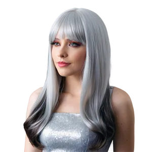 Silver Wig Png 79 PNG image