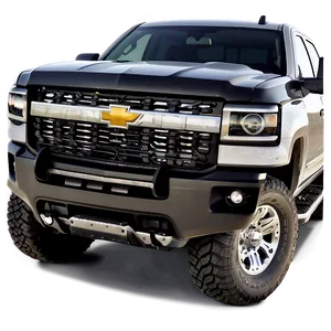 Silverado With Bull Bar PNG Plg