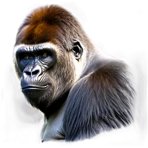 Silverback Gorilla Profile Png 05212024 PNG image