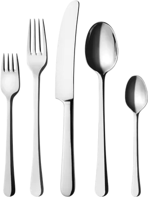 Silverware Set Arrangement PNG image