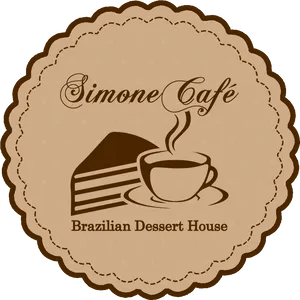 Simone Cafe Brazilian Dessert House Logo PNG image