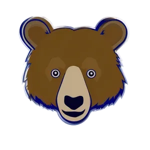 Simple Bear Face Outline Png 60 PNG image