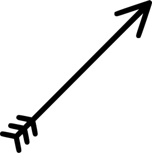 Simple Black Arrow Graphic PNG image