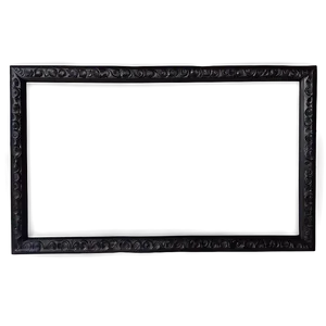 Simple Black Frame Border PNG Pgr
