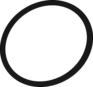 Simple Black Oval Frame PNG image