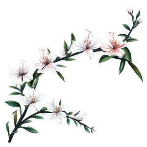 Simple Blossom Art Png 06202024 PNG image