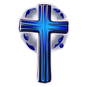 Simple Blue Cross Drawing Png 9 PNG image