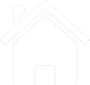 Simple Blue House Clipart