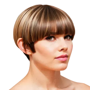 Simple Bowl Haircut Design PNG Abg47 PNG