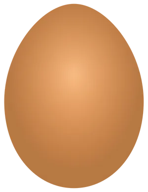 Simple Brown Egg Illustration PNG image