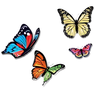 Simple Butterflies PNG 05232024