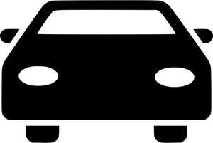 Simple Car Silhouette Graphic
