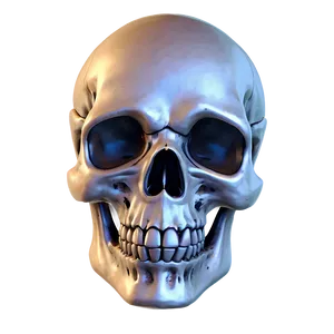 Simple Cartoon Skull PNG 59