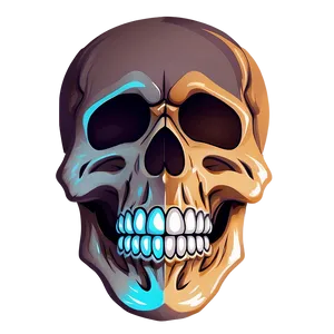 Simple Cartoon Skull PNG 59